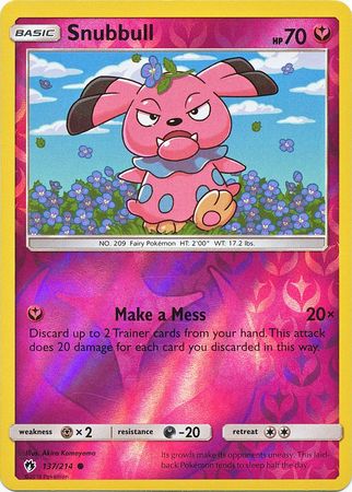 Lost Thunder - 137/214 - Snubbull - Reverse Holo