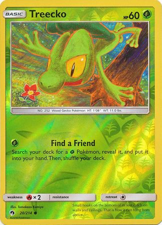 Lost Thunder - 020/214 - Treecko - Reverse Holo