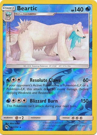 Lost Thunder - 062/214 - Beartic - Reverse Holo