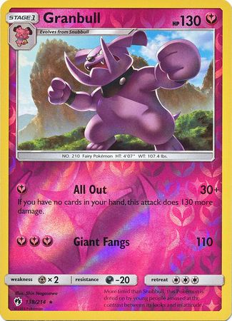 Lost Thunder - 138/214 - Granbull - Reverse Holo