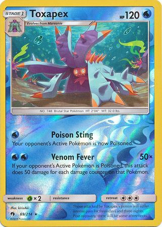 Lost Thunder - 069/214 - Toxapex - Reverse Holo