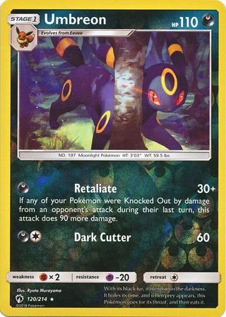 Lost Thunder - 120/214 - Umbreon - Reverse Holo