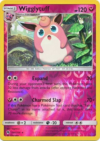 Lost Thunder - 134/214 - Wigglytuff - Reverse Holo