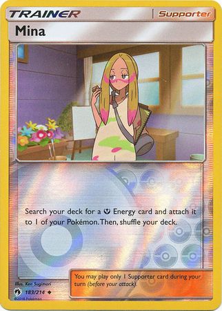 Lost Thunder - 183/214 - Mina - Reverse Holo