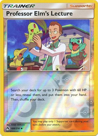 Lost Thunder - 188/214 - Professor Elm's Lecture - Reverse Holo