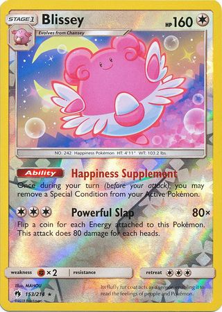 Lost Thunder - 153/214 - Blissey - Reverse Holo