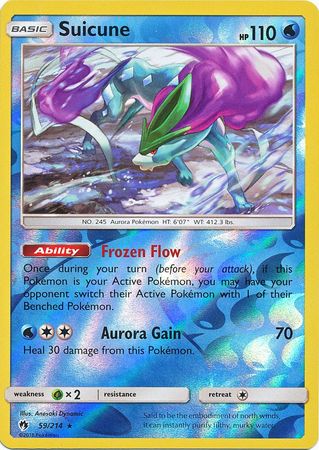 Lost Thunder - 059/214 - Suicune - Reverse Holo