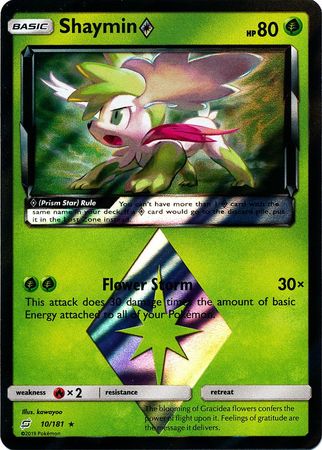 Team Up - 010/181 - Shaymin - Prism Holo