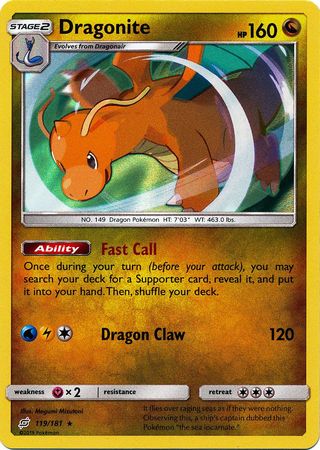 Team Up - 119/181 - Dragonite - Holo