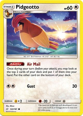 Team Up - 123/181 - Pidgeotto