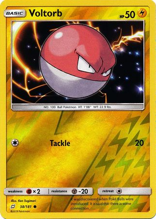 Team Up - 038/181 - Voltorb - Reverse Holo