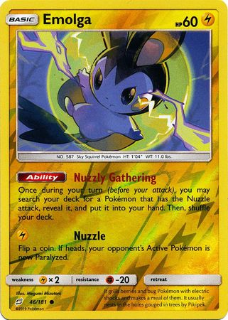 Team Up - 046/181 - Emolga - Reverse Holo