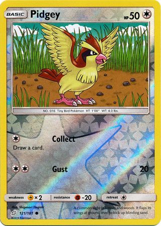 Team Up - 121/181 - Pidgey - Reverse Holo