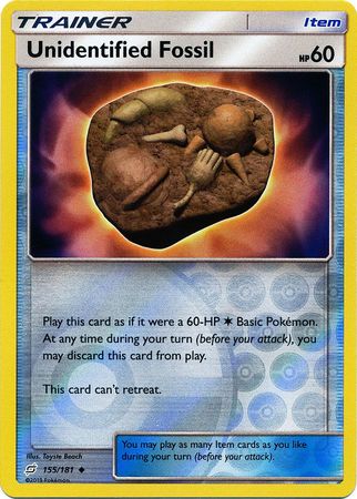 Team Up - 155/181 - Unidentified Fossil - Reverse Holo