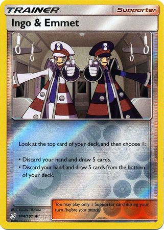 Team Up - 144/181 - Ingo & Emmet - Reverse Holo