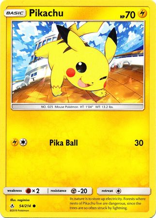 Unbroken Bonds - 054/214 - Pikachu