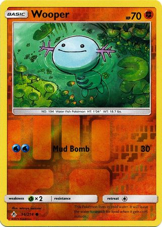 Unbroken Bonds - 096/214 - Wooper - Reverse Holo