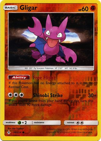 Unbroken Bonds - 098/214 - Gligar - Reverse Holo