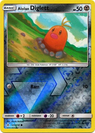 Unbroken Bonds - 121/214 - Alolan Diglett - Reverse Holo