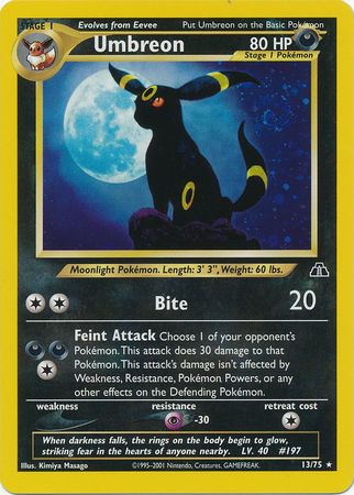 Neo Discovery - 013/075 - Umbreon - Holo (Excellent-)