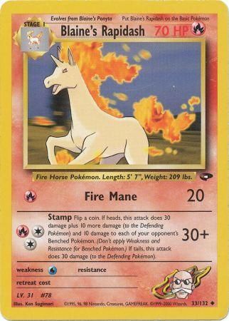 Gym Challenge - 033/132 - Blaine's Rapidash