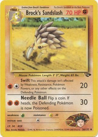 Gym Challenge - 036/132 - Brock's Sandslash