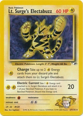 Gym Heroes - 027/132 - Lt. Surge's Electabuzz