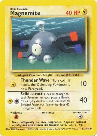 Base Set - 053/102 - Magnemite