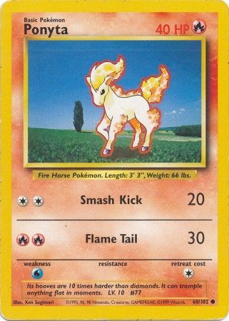 Base Set - 060/102 - Ponyta