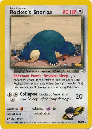 Gym Heroes - 033/132 - Rocket's Snorlax