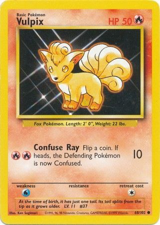 Base Set - 068/102 - Vulpix