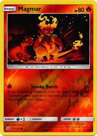 Unified Minds - 021/236 - Magmar - Reverse Holo