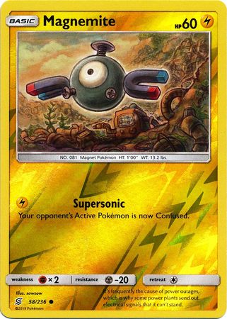 Unified Minds - 058/236 - Magnemite - Reverse Holo