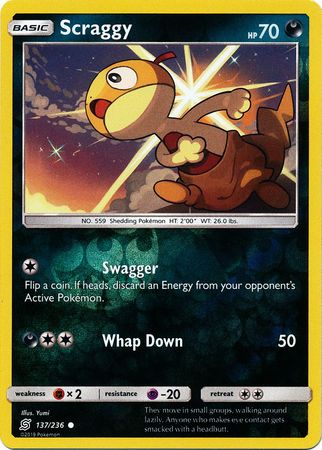 Unified Minds - 137/236 - Scraggy - Reverse Holo