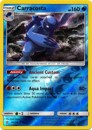 Unified Minds - 045/236 - Carracosta - Reverse Holo