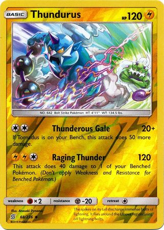 Unified Minds - 068/236 - Thundurus - Reverse Holo