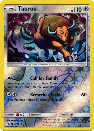 Unified Minds - 164/236 - Tauros - Reverse Holo