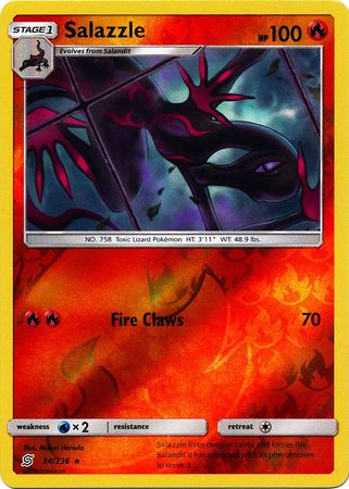 Unified Minds - 034/236 - Salazzle - Reverse Holo