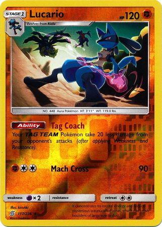 Unified Minds - 117/236 - Lucario - Reverse Holo