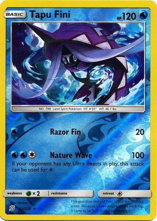 Unified Minds - 053/236 - Tapu Fini - Reverse Holo