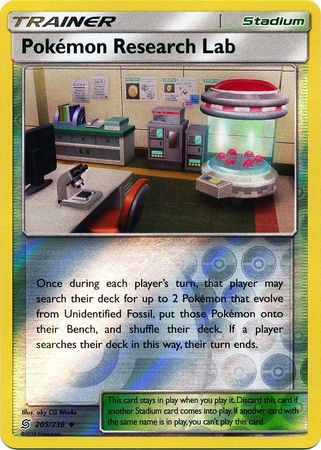 Unified Minds - 205/236 - Pokémon Research Lab - Reverse Holo