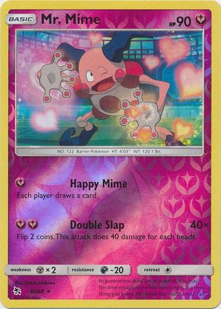 Hidden Fates - 043/068 - Mr. Mime - Reverse Holo