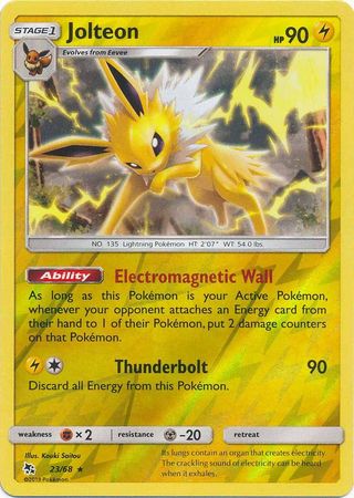 Hidden Fates - 023/068 - Jolteon - Reverse Holo