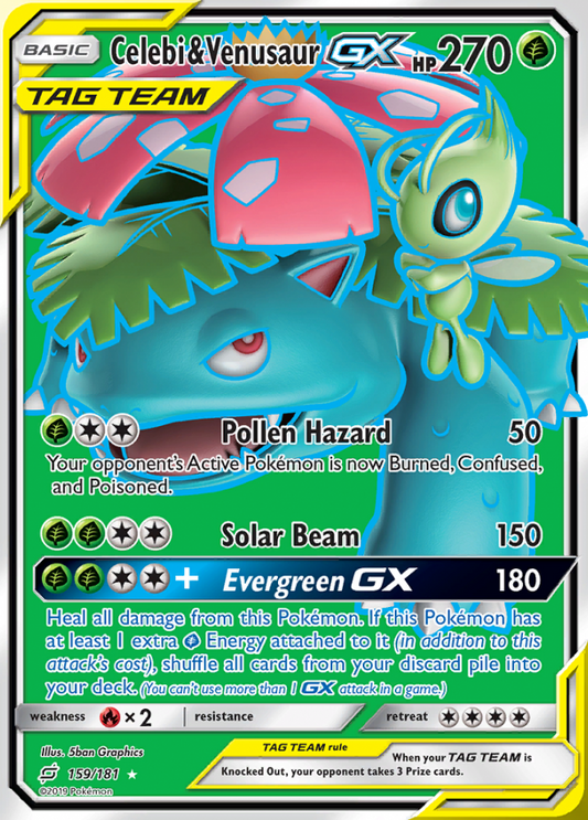 Team Up - 159/181 - Celebi & Venusaur GX (Tag Team)