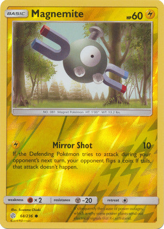 Cosmic Eclipse - 068/236 - Magnemite - Reverse Holo