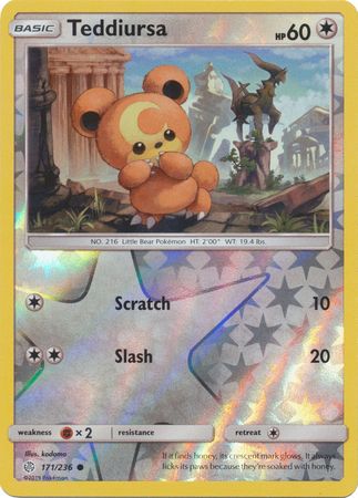 Cosmic Eclipse - 171/236 - Teddiursa - Reverse Holo