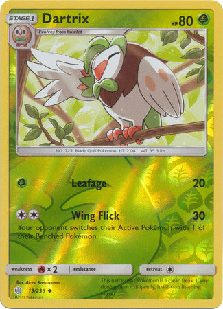 Cosmic Eclipse - 019/236 - Dartrix - Reverse Holo