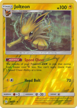 Cosmic Eclipse - 070/236 - Jolteon - Reverse Holo