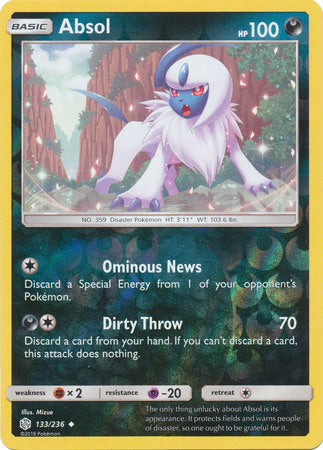 Cosmic Eclipse - 133/236 - Absol - Reverse Holo