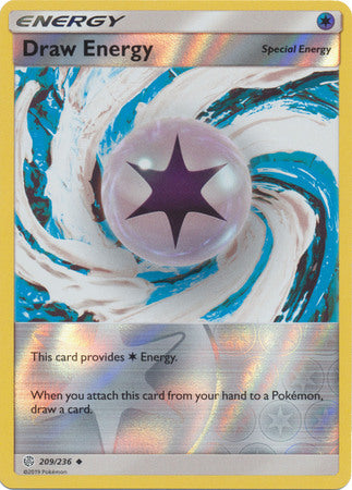 Cosmic Eclipse - 209/236 - Draw Energy - Reverse Holo